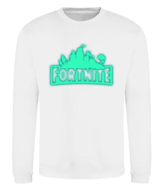 Свитшот Fortnite люмінесцентний Белый фото