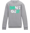 Детский Свитшот DOn`t quIT люмінесцентний Серый меланж фото
