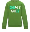 Детский Свитшот DOn`t quIT люмінесцентний Лаймовый фото