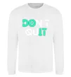 Свитшот DOn`t quIT напис що світиться Белый фото