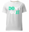 Мужская премиум футболка DOn`t quIT люмінесцентний Белый фото