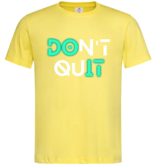 Мужская футболка DOn`t quIT люмінесцентний Лимонный фото