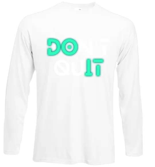 Лонгслів DOn`t quIT люмінесцентний Білий фото