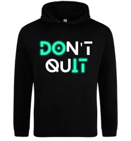 Чоловіча толстовка (худі) DOn`t quIT люмінесцентний Чорний фото