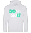 Чоловіча толстовка (худі) DOn`t quIT люмінесцентний Сірий меланж фото
