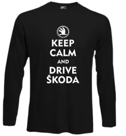 Лонгслів Drive Skoda, колір - чорний, розмір - M Чорний фото