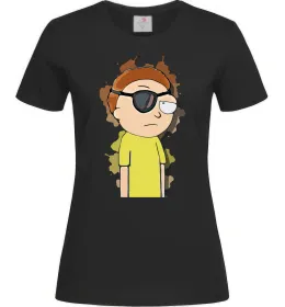 Жіноча футболка Evil Morty, колір - чорний, розмір - S Чорний фото