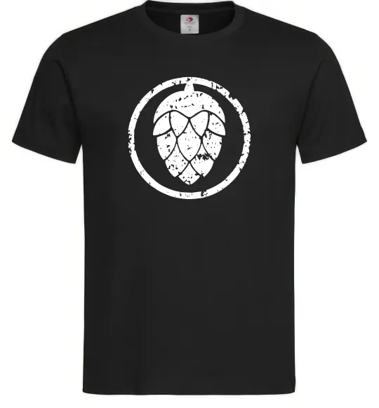 Мужская футболка Хміль Черный фото