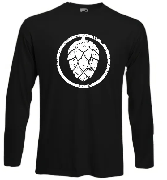 Лонгслив Хміль Черный фото