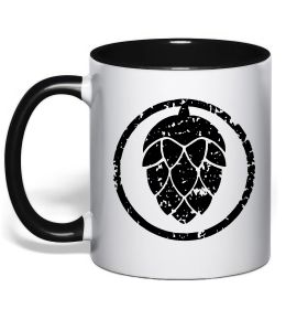 Чашка з кольоровою ручкою Хміль