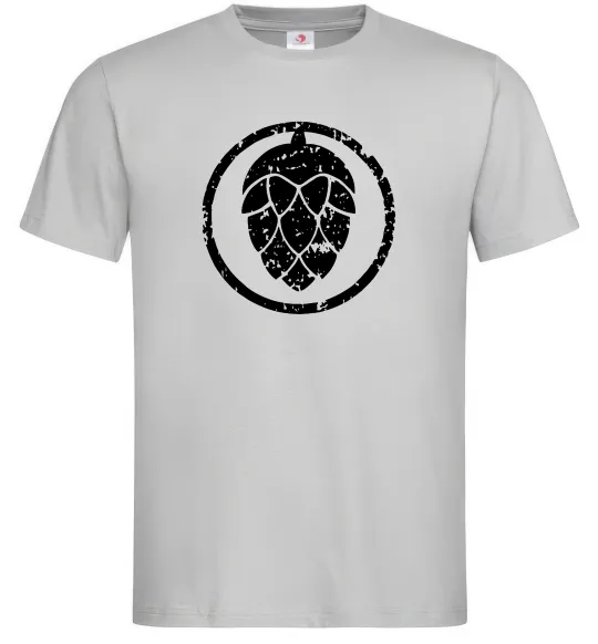 Мужская футболка Хміль Серый фото