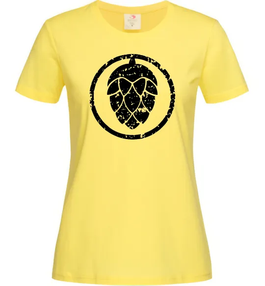 Жіноча футболка Хміль Лимонний фото