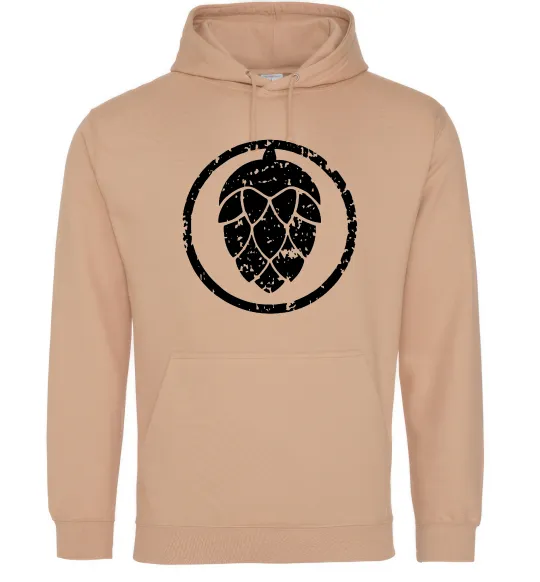 Жіноча толстовка (худі) Хміль Пісочний фото