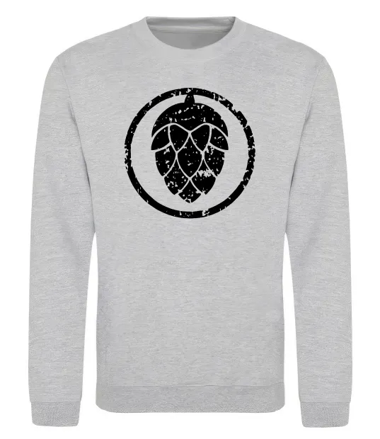 Світшот Хміль Сірий меланж фото