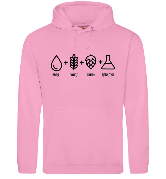 Жіноча толстовка (худі) Рецепт пива Рожевий фото