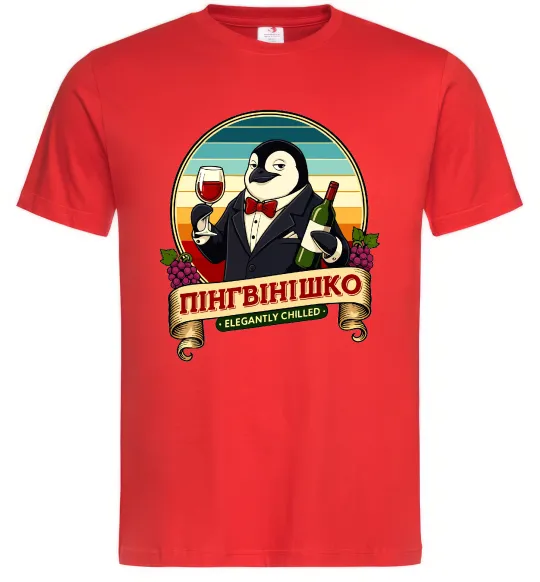 Чоловіча футболка ПінгВінішко Червоний фото