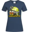 Жіноча футболка Пивоцираптор Темно-синій фото