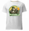 Мужская премиум футболка Пиворилла Белый фото