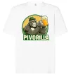 Футболка Оверсайз Пиворилла Белый фото