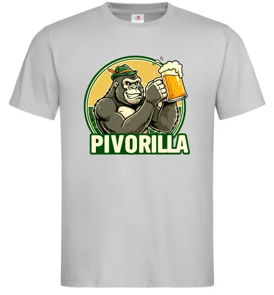 Мужская футболка Пиворилла Серый фото