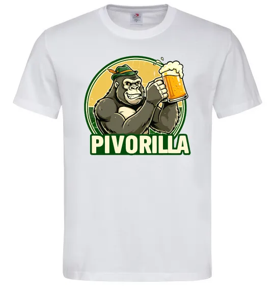 Мужская футболка Пиворилла Белый фото