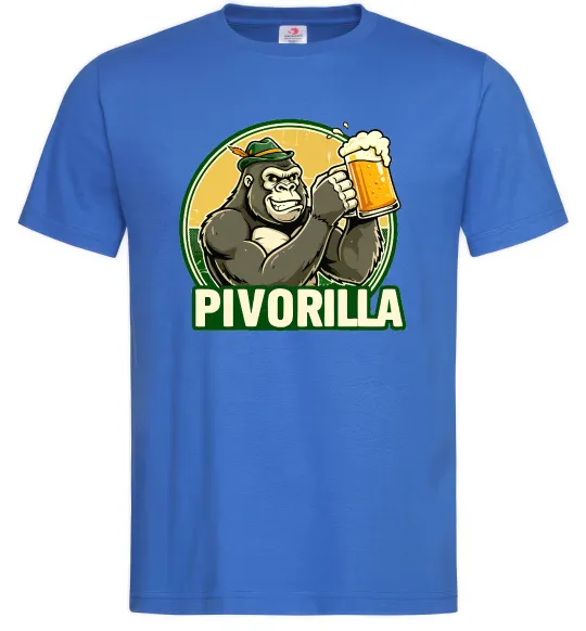 Мужская футболка Пиворилла Ярко-синий фото