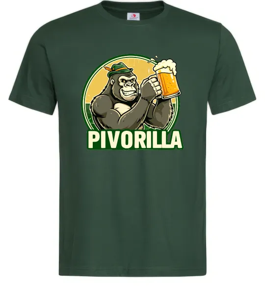 Мужская футболка Пиворилла Темно-зеленый фото