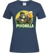 Женская футболка Пиворилла Темно-синий фото