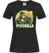 Женская футболка Пиворилла Черный фото