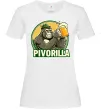 Женская футболка Пиворилла Белый фото