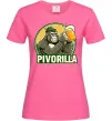 Женская футболка Пиворилла Ярко-розовый фото