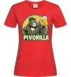 Женская футболка Пиворилла Красный фото