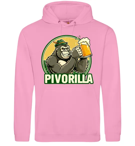 Мужская толстовка (худи) Пиворилла Розовый фото