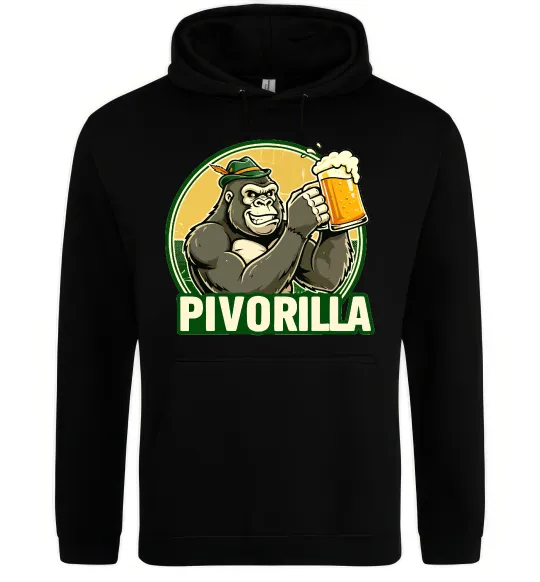 Мужская толстовка (худи) Пиворилла Черный фото