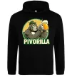 Женская толстовка (худи) Пиворилла Черный фото