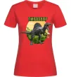 Женская футболка Пивозавр з келихом Красный фото