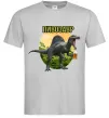 Мужская футболка Пивозавр з келихом Серый фото