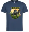 Мужская футболка Пивозавр з келихом Темно-синий фото