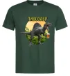 Мужская футболка Пивозавр з келихом Темно-зеленый фото