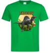 Мужская футболка Пивозавр з келихом Зеленый фото