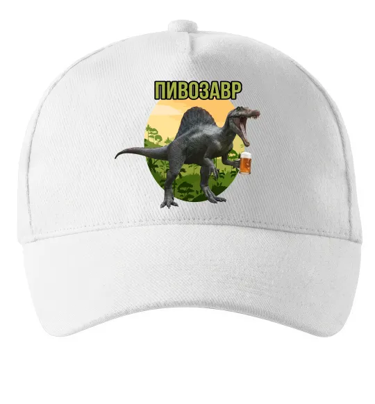 Кепка Пивозавр з келихом Белый фото