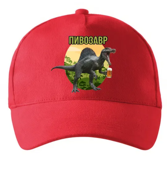 Кепка Пивозавр з келихом Красный фото
