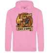 Мужская толстовка (худи) Капібара виходить з бара Розовый фото