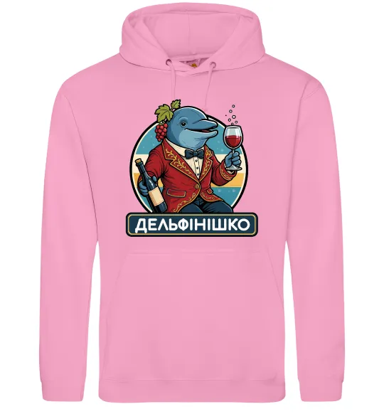Мужская толстовка (худи) Дельфінішко Розовый фото