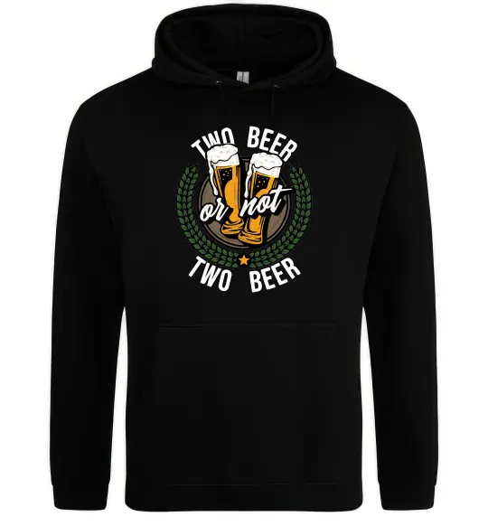 Женская толстовка (худи) Two beer or not two beer Черный фото