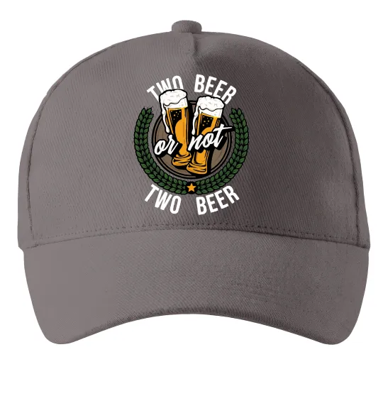 Кепка Two beer or not two beer Серый фото