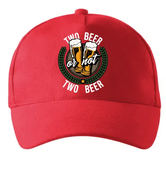 Кепка Two beer or not two beer Червоний фото