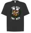 Футболка Оверсайз Two beer or not two beer Черный фото