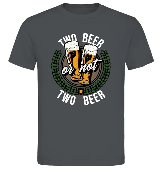 Мужская футболка Two beer or not two beer Графит фото