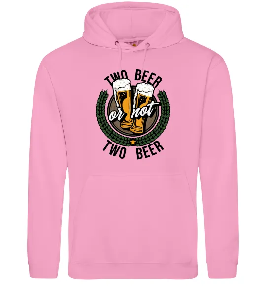 Женская толстовка (худи) Two beer or not two beer Розовый фото